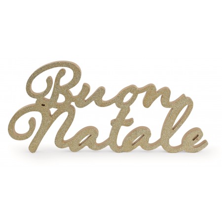 Scritta Buon Natale Glitter