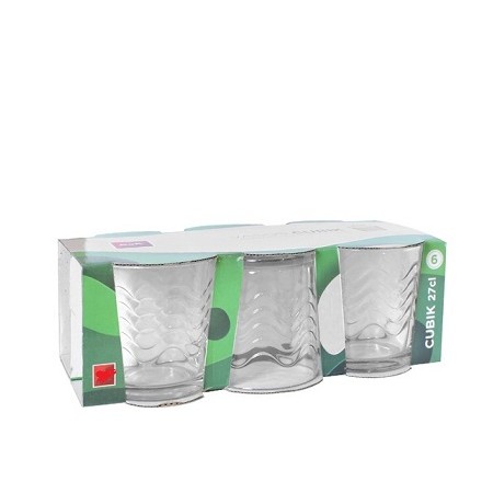 Set 6 bicchieri Acqua Cubik