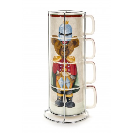 Set 4 Tazze Soldatino Bear
